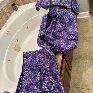 Vera Bradley luggage set, all 5 pieces!!! Only used two times max!!!